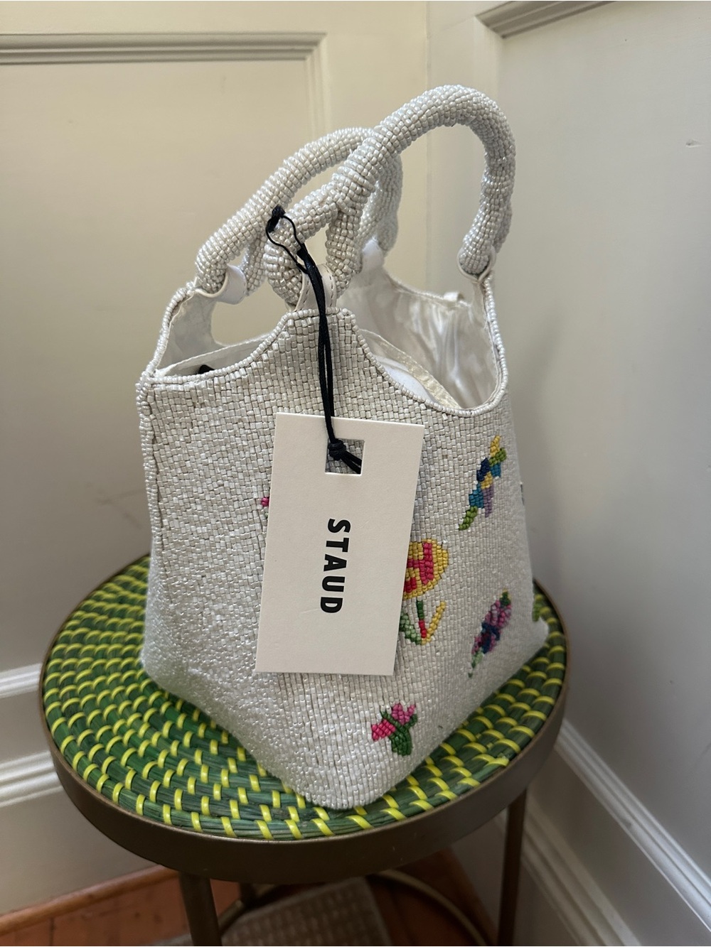 Staud Beaded Cote First Bloom Bag - Picture 4 of 7
